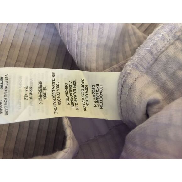 J Crew Pin Tuck Cotton Pleat Mesh Purple Size 6 - Picture 12 of 12